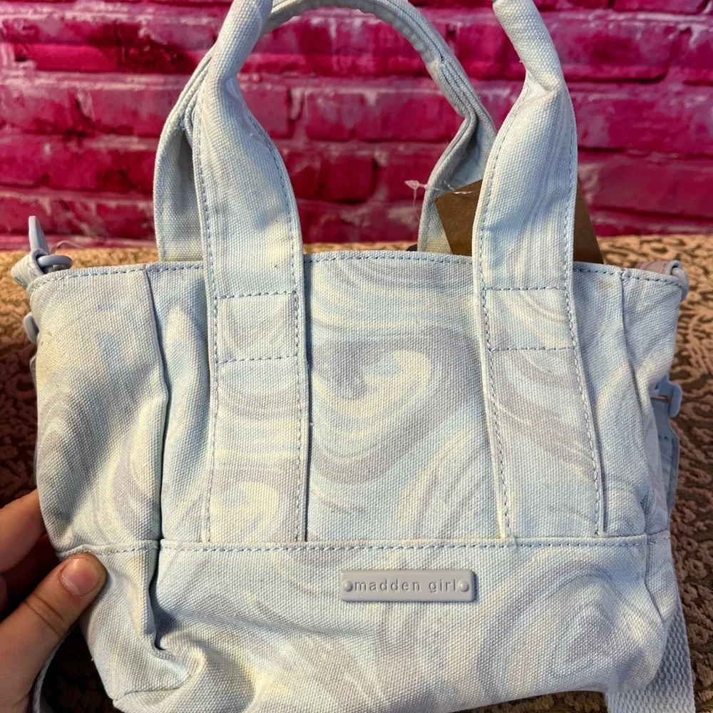 New with Tags Madden‎ Girl Canvas Crossbody Tote/Purse